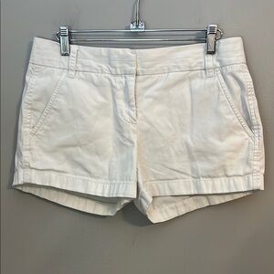 J. Crew White 3" Chino Short Size 2